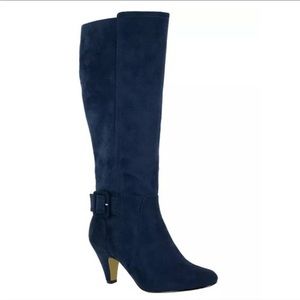 Bella Vita Navy Troy Plus II Plus Wide Calf - Size 8W